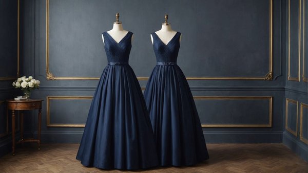 Découvrez les élégantes robes bleu marine de la robelière